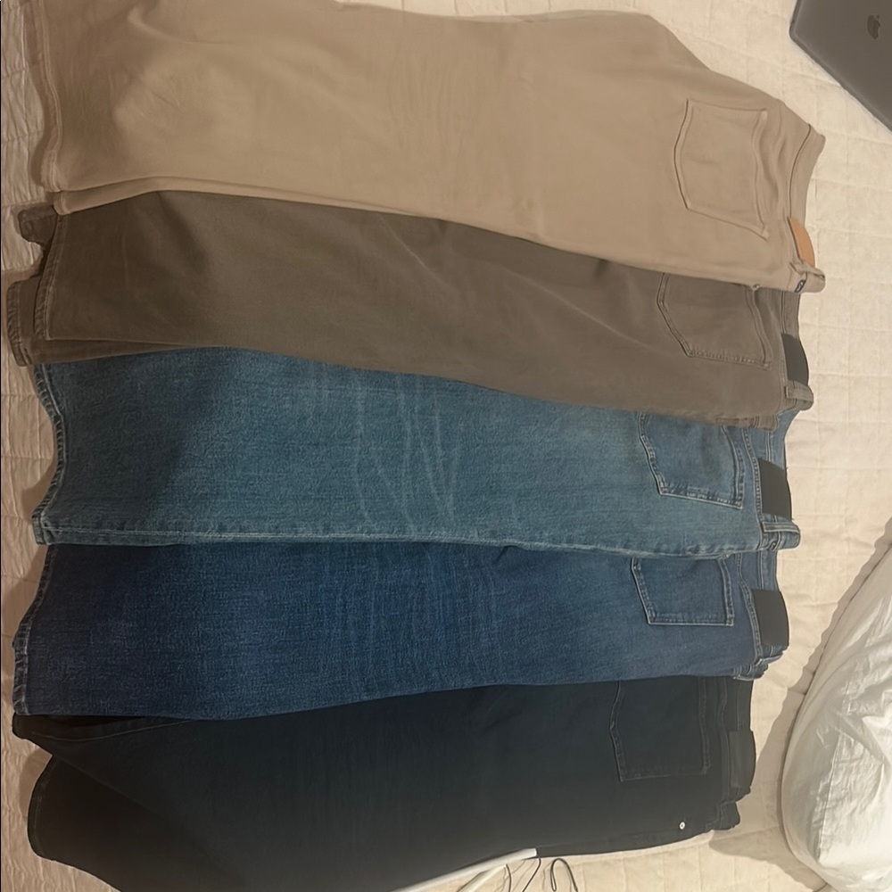 Citizens Of Humanity Tan and Brown Straight Jeans
